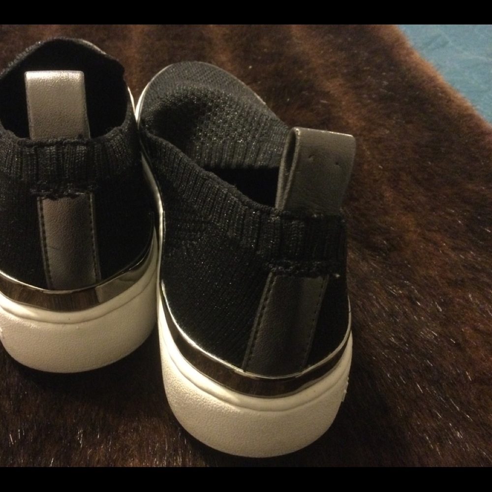 MICHAEL Michael Kors Black and Silver Athletic Shoes